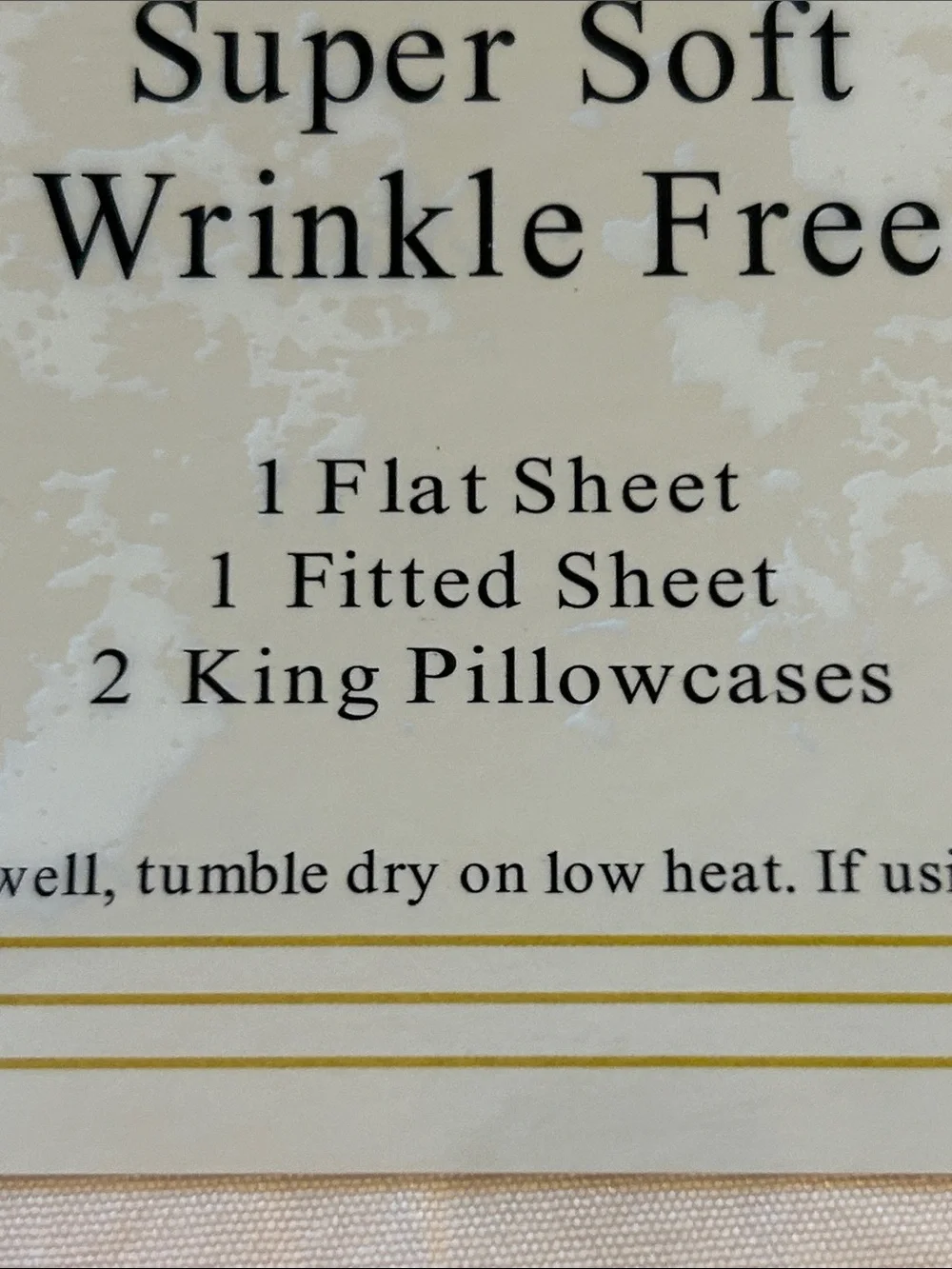 NEW Home American King Sheet Set - Cream Luxury Linens